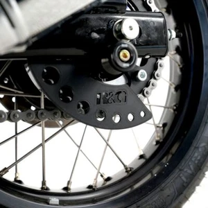 R&G Racing Black Toe Chain Guards For 2019-2023 Royal Enfield Continental GT 650 - Picture 1 of 3