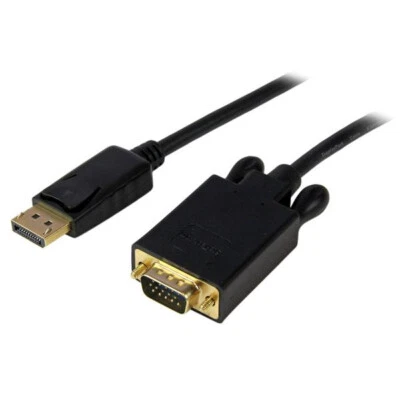 StarTech 6FT DisplayPort Stecker zu VGA Steckerkabel - Schwarz - Bild 1 von 4