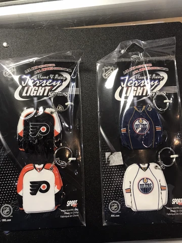 Home and Away Jersey Light Key Ring, L.E.D.  Oilers * Flyers Cover