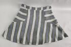 LEMIEUX 16" Lined Skirt, Size M striped Multi-Color