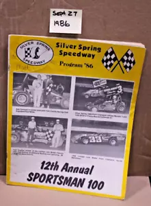 1986 Silver Springs Speedway Program - September 27, 1986 - Picture 1 of 2