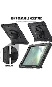 iPad Mini 6 kickstand Case with Tempered Screen Protector + Shoulder Strap GA17 - Picture 1 of 8