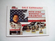 DALE EARNHARDT SR. 5 TIME WINSTON CUP CHAMPION GM GOODWRENCH CHEVY CARD