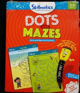 Dots and Mazes Skillmatic Educational Game Erasable Reusable Mats Age 3-6  #21 - Picture 1 of 12