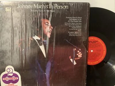 Johnny Mathis ‎– In Person - Recorded Live At Las Vegas LP 1972 Columbia ‎EX/NM - Image 1 of 4