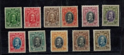 Southern Rhodesia 1931-37 SG 15a-26a 1/2d to 2S 6d Perf 11 1/2 MOG VF CV L145  - Image 1 of 2