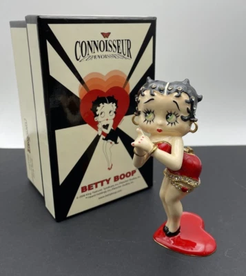 NIB Official Betty Boop The Red Heart Figurine Keepsake Trinket Box Connoisseur - Image 1 of 4