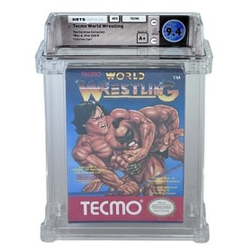 Nuevo juego NES Tecmo World Wrestling 9.4 WATA sellado de f&aacute;brica 1990 graduado Nintendo