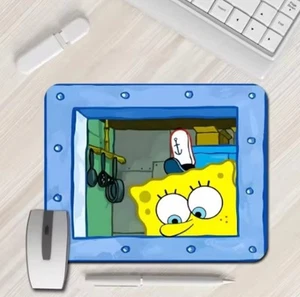Mousepad Spongebob 220×180 mm – Tappetino PC Antiscivolo | Ideale per Gaming & U - Afbeelding 1 van 17