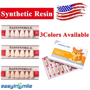 84/96Pcs Easyinsmile Acrylic Resin Teeth Set Dental Teeth DIY Denture A1/A2/A3 - Picture 1 of 14