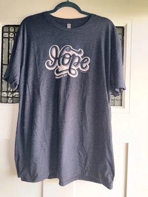 Camiseta Next Level talla XL con Hope Hebrews 11:1 en la parte delantera azul jaspeado Foto 1 de 4
