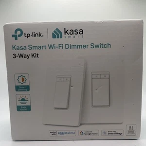 Kasa Smart Wi-Fi Dimmer Switch 3-Way Kit – Alexa & Google Compatible – New - Picture 1 of 7