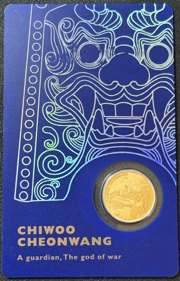 2023 1/10th Oz .999 Gold 1/10 Clay Komsco South Korea Chiwoo Cheonwang S# 001!!! - Image 1 of 4