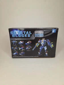Brainstem Crystal Blocks Sapphire Ultra Mech Buildable Set - 32 Pieces - Picture 1 of 6