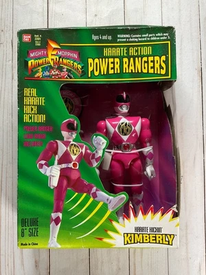 1994 Mighty Morphin Power Rangers Karate Kickin' Kimberly Figure PINK #i-1 - Image 1 of 4