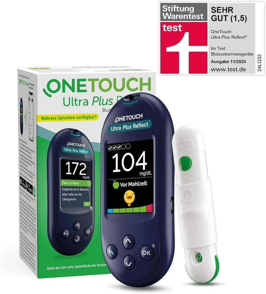 OneTouch Ultra Plus Reflect Blutzucker-Messgerät mg/dl NEU OVP PZN 14385185 - Bild 1 von 1