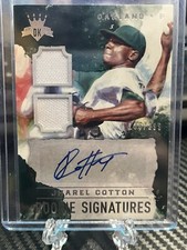 JHAREL COTTON 2017 PANINI DIAMOND KINGS ROOKIE SIGNATURES JERSEY AUTO #RS-JC/299