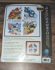NEW DIMENSIONS A SEASON FOR EVERYTHING KAREN AVERY COUNTED CROSS STITCH RARE - Picture 1 of 2