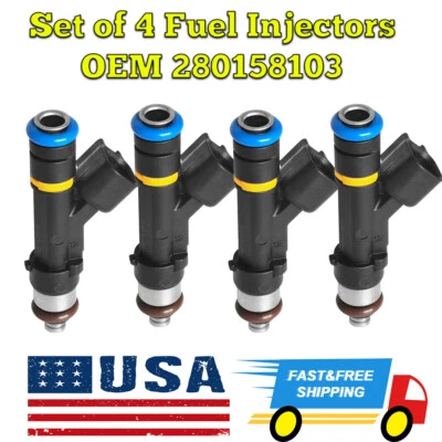 Juego de 4 inyectores de combustible chusyyray 0280158103 para 06-12 Mazda 5 3 Mx-5 Miata Foto 1 de 4