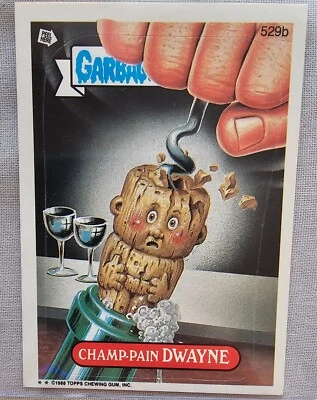 Garbage Pail Kids 529b Champ-Pain Dwayne Purple Line Error Card - Image 1 of 3