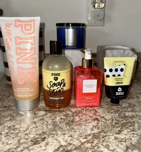 LOT OF 4 VICTORIA'S SECRET PINK SCRUB, BODY WASH, LOTION AND BODY CREAM RARE HTF - Picture 1 of 2