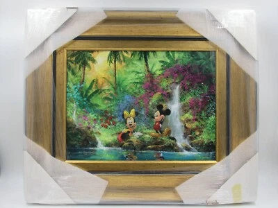 Disney "Mickey & Minnie Paradise" James Coleman Giclee sobre Lienzo Firmado con Certificado de Autenticidad Foto 1 de 4