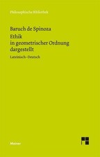Ethik - Baruch de Spinoza - 9783787327959 PORTOFREI
