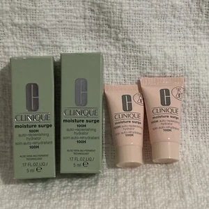 2 x CLINIQUE Moisture Surge 100H Auto Replenishing Hydrator 0.17oz/5mL each NEW - Picture 1 of 1