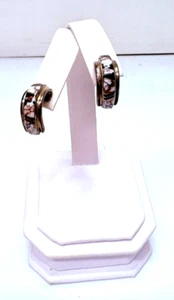 Vintage 925 Sterling Silver MUDD Multicolor Stones Earrings - Picture 1 of 6