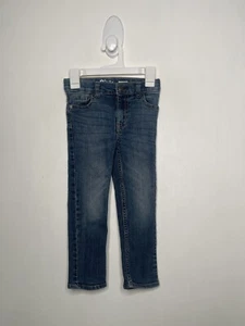 Oshkosh Jeans Boys Size 4 Reg Straight Leg Adjustable Waist Med Wash Denim - Picture 1 of 4