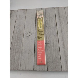 Vintage J&P Mäntel Halsöffnung Metall Reißverschluss 16 Zoll Mimose gelb 223 - Bild 1 von 4