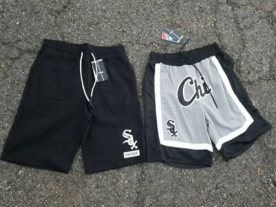 Lote de 2 PANTALONES CORTOS PRO STANDARD CHICAGO WHITE SOX LOGO NEGROS PARA HOMBRE TALLA GRANDE NUEVOS Foto 1 de 4