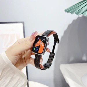 Fold Slim Band iWatch Strap For Apple Watch Series Ultra 9 8 7 6 5 SE Bracelet - Picture 1 of 12