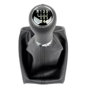 6 Speed Gear Stick Shift Knob Boot For Audi A4 S4 B6 B7 Sedan Quattro 2001-2008 - Picture 1 of 6