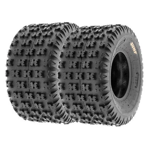 SunF 22x11-9 ATV UTV Tire 22x11x9 Knobby Tubeless 6 PR A031 - Pair of 2 - Picture 1 of 12