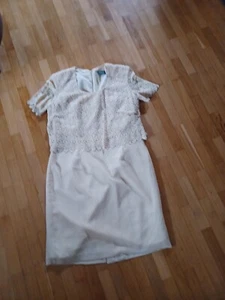 Kleid Gelblich Oben Stickerei Gr 42 - Bild 1 von 10