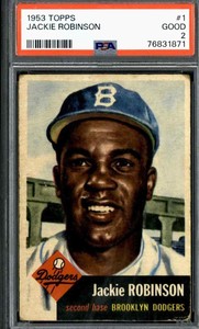 1953 Topps #1 Jackie Robinson - PSA 2