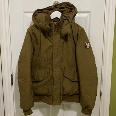 Chaqueta de bombardero Chevignon Togs vintage de plumón para mujer talla mediana abrigo marrón invierno Foto 1 de 4