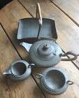 Pewter Tea Set by Period Pewter Frank Cobb & Co Vintage British Arts and Crafts