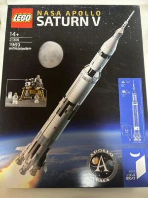 LEGO 21309 NASA APOLLO SATURN V ROCKET 1969 Pieces Factory Sealed NEW - Image 1 of 4