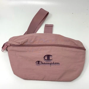 Champion Unisex Belt Bat Fanny Pack Pink Logo Zip Top Pocket Adjustable Strap - Picture 1 of 6