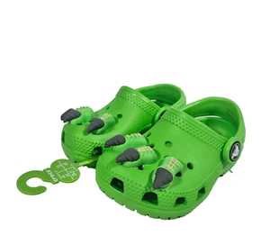 Zoccolo dinosauro Crocs Classic I Am verde bambino taglia C5 bambino 2-3 anni Halloween - Foto 1 di 7