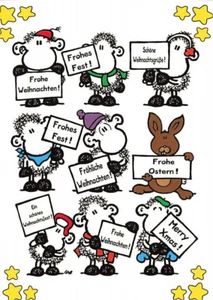 alte AK Sheepworld - Frohe Weihnachten 2005 gelaufen Ansichtskarte F4767i - Bild 1 von 2