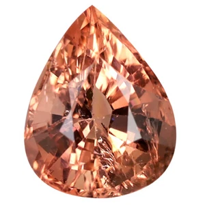 2.76 ct Premium Pear Cut (10 x 8 mm) Mozambique Brownish Pink Tourmaline - Picture 1 of 1