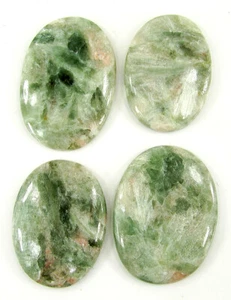 Lote de 4 piezas de piedras preciosas sueltas de serafinita natural de 168,75 quilates 34-39 mm cabujón - 64893 - Imagen 1 de 5