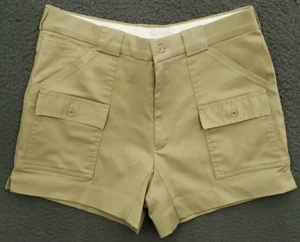 Vintage 80s Sportif USA Original Short Men Sz 34 Tan Yachting Magnum PI Cosplay - Picture 1 of 14