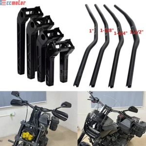 For Harley Touring Dyna Softail Club Style Handlebar Riser 1" 1-1/8" 1-1/2" Bar - Picture 1 of 52