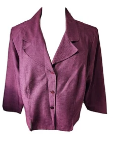 SagHarbor Dress Woman Jacket/Blazer Burgandy Plus Size 24W - Picture 1 of 4