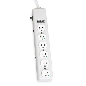 TRIPP LITE PS-606-HG Outlet Strip,6 Outlet,15A,13-3/4" L,Wht 1AYB4 - Picture 1 of 1