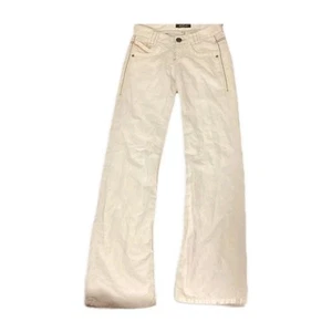 Vintage Gorgeous Flattering Miss Sixty Jeans Flared XS Jeans Y2K 00s White - Picture 1 of 9